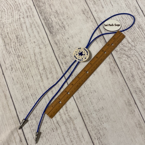 *Cosmic Toad Pottery Handmade Ceramic No Thoughts Head Empty Bolero Tie Necklace - Picture 5 of 6